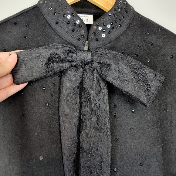 Prabal Gurung for Target Women's Wool Cape Sequins Neiman Marcus One Size NWT - Picture 4 of 10